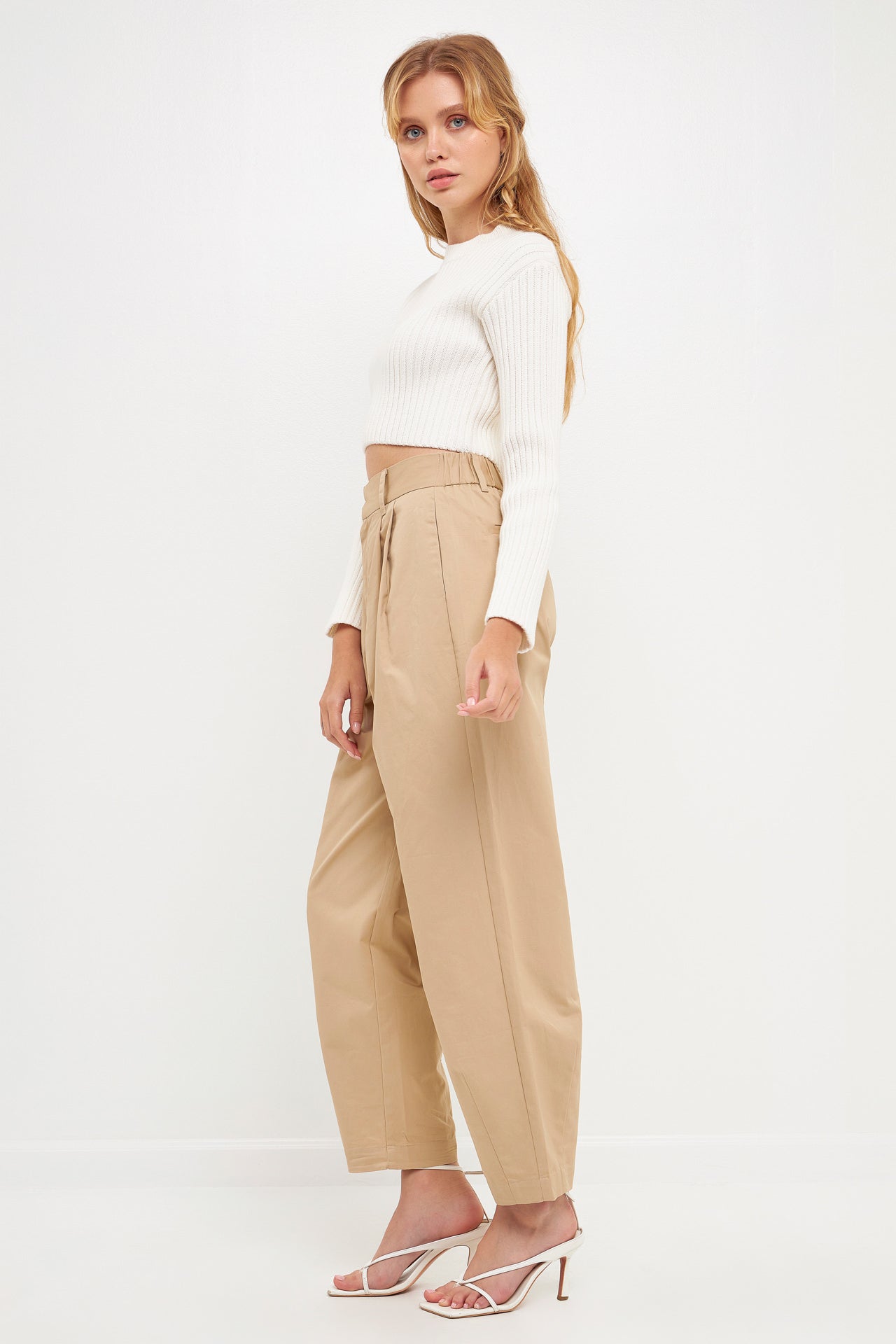 ENGLISH FACTORY - English Factory - High Waist Pleated Trouser - Final Sale - PANTS available at Objectrare