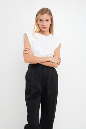 ENGLISH FACTORY - English Factory - High Waist Pleated Trouser - Final Sale - PANTS available at Objectrare