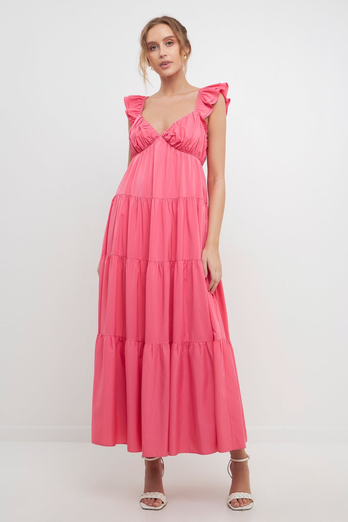 FREE THE ROSES - Free The Roses - Ruffle Sleeve Maxi Dress - DRESSES available at Objectrare