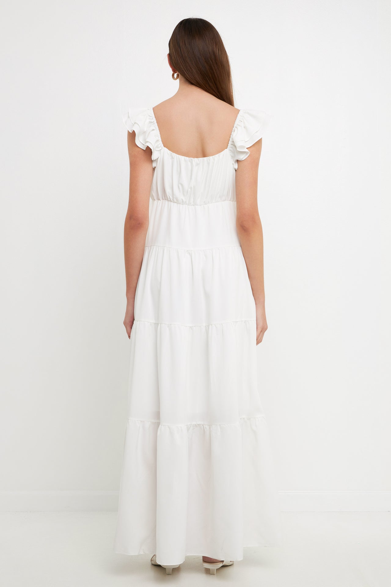 ENDLESS ROSE - Ruffle Sleeve Maxi Dress - DRESSES available at Objectrare