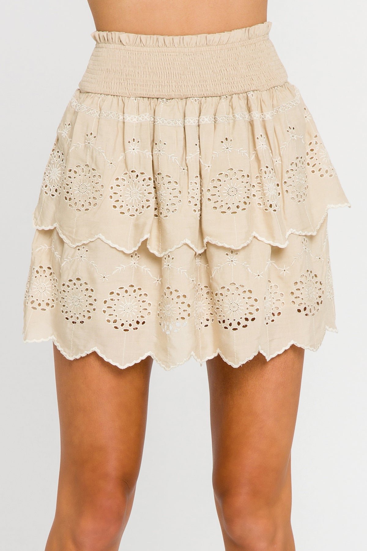 FREE THE ROSES - Embroidered Mini Skirt - SKIRTS available at Objectrare