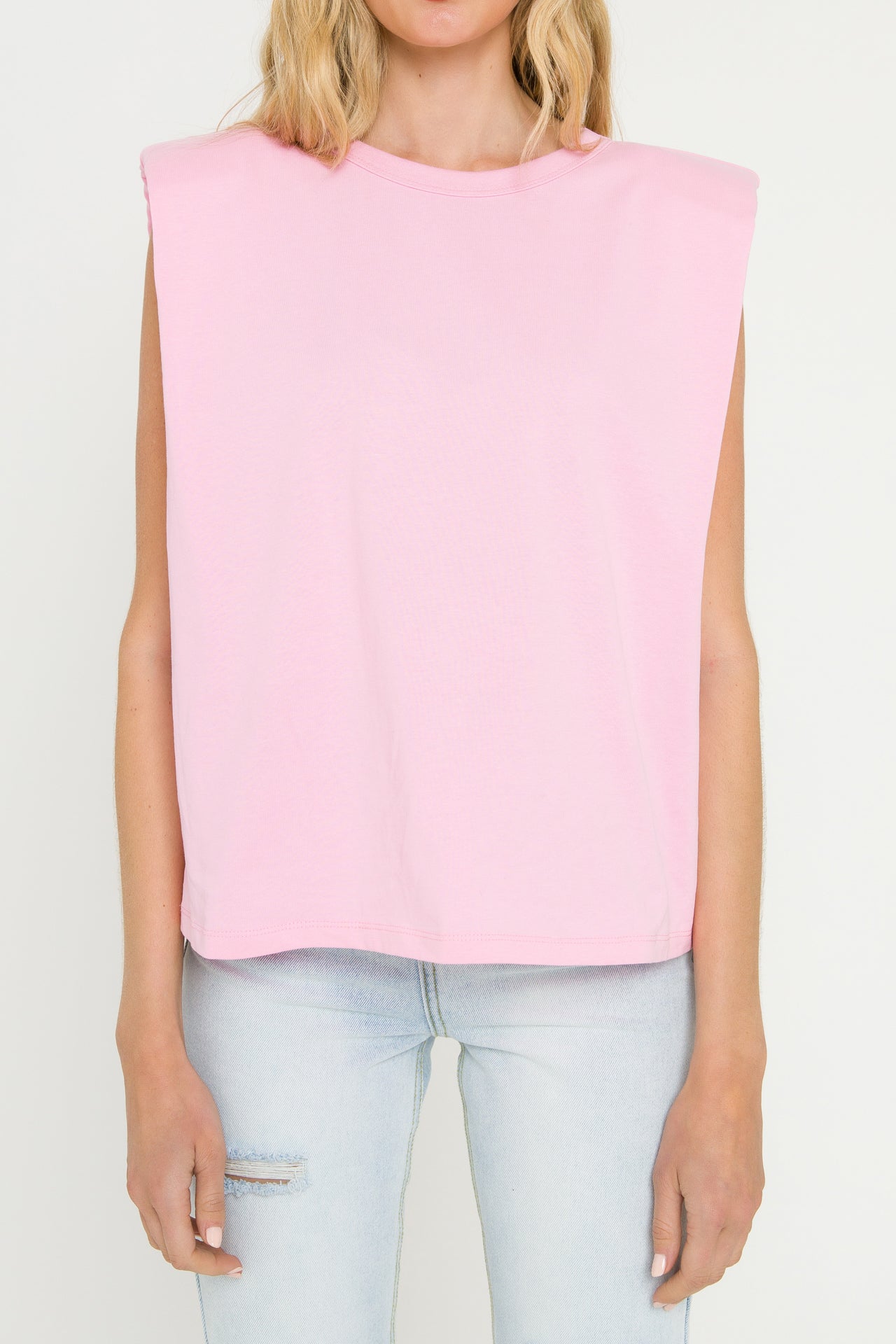 Endless Rose - Shoulder Pad Shirt