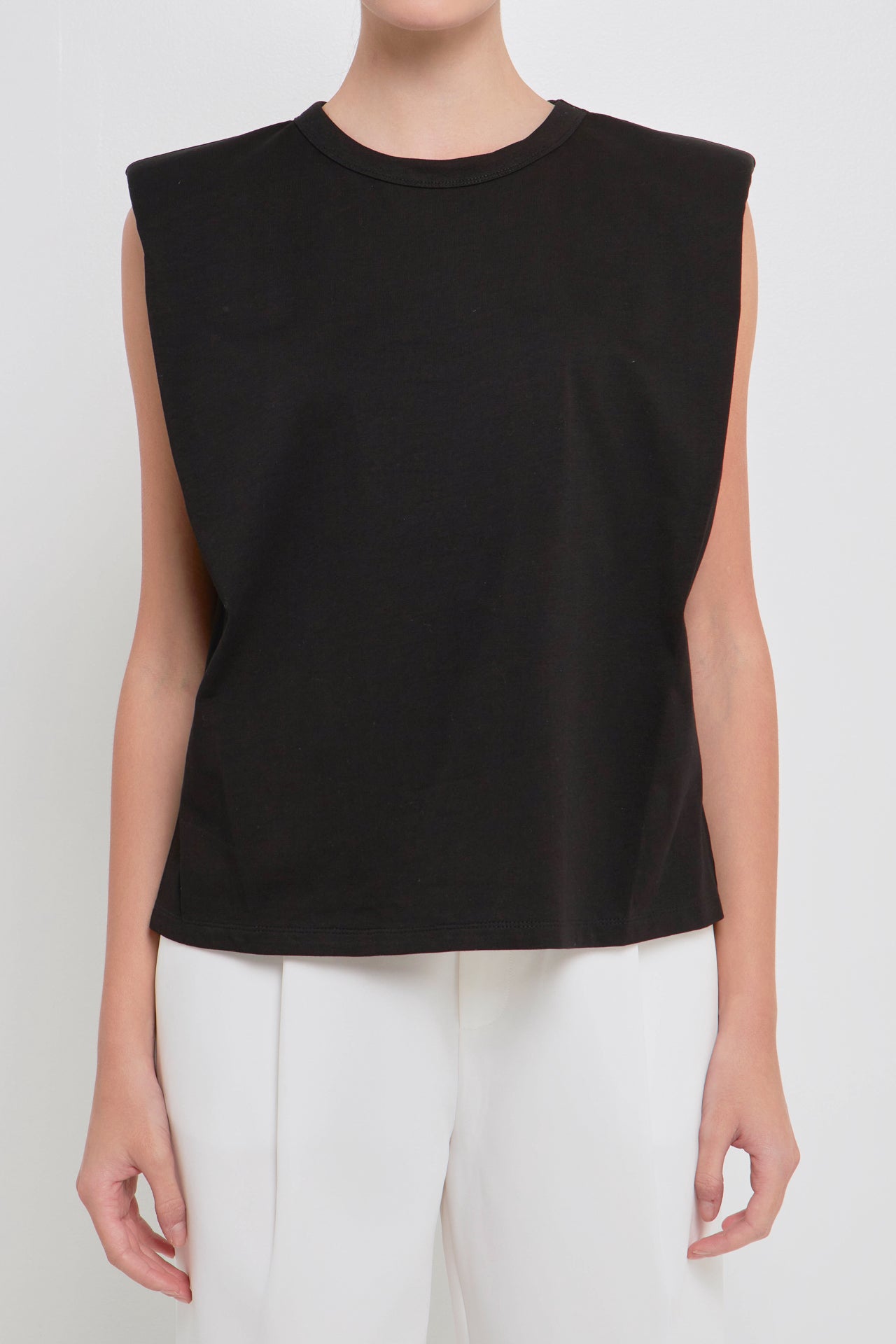 Endless Rose - Shoulder Pad Shirt