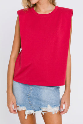 Endless Rose - Shoulder Pad Shirt