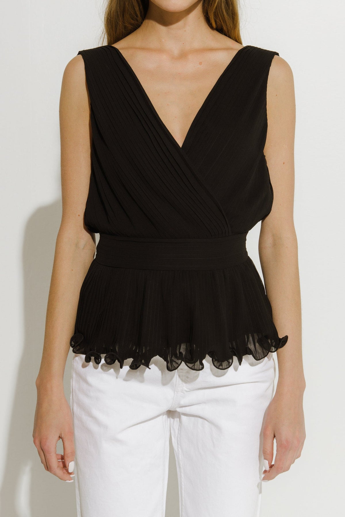 ENDLESS ROSE - Endless Rose - Sleeveless Woven Blouse - TOPS available at Objectrare