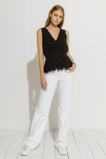 ENDLESS ROSE - Endless Rose - Sleeveless Woven Blouse - TOPS available at Objectrare