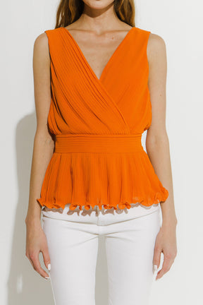 ENDLESS ROSE - Endless Rose - Sleeveless Woven Blouse - TOPS available at Objectrare