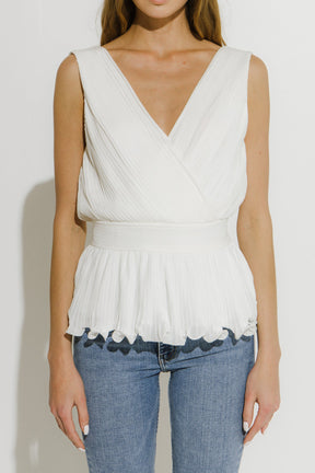 ENDLESS ROSE - Endless Rose - Sleeveless Woven Blouse - TOPS available at Objectrare