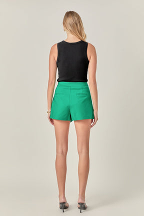 ENGLISH FACTORY - Basic Wrap Skort - SKORTS available at Objectrare