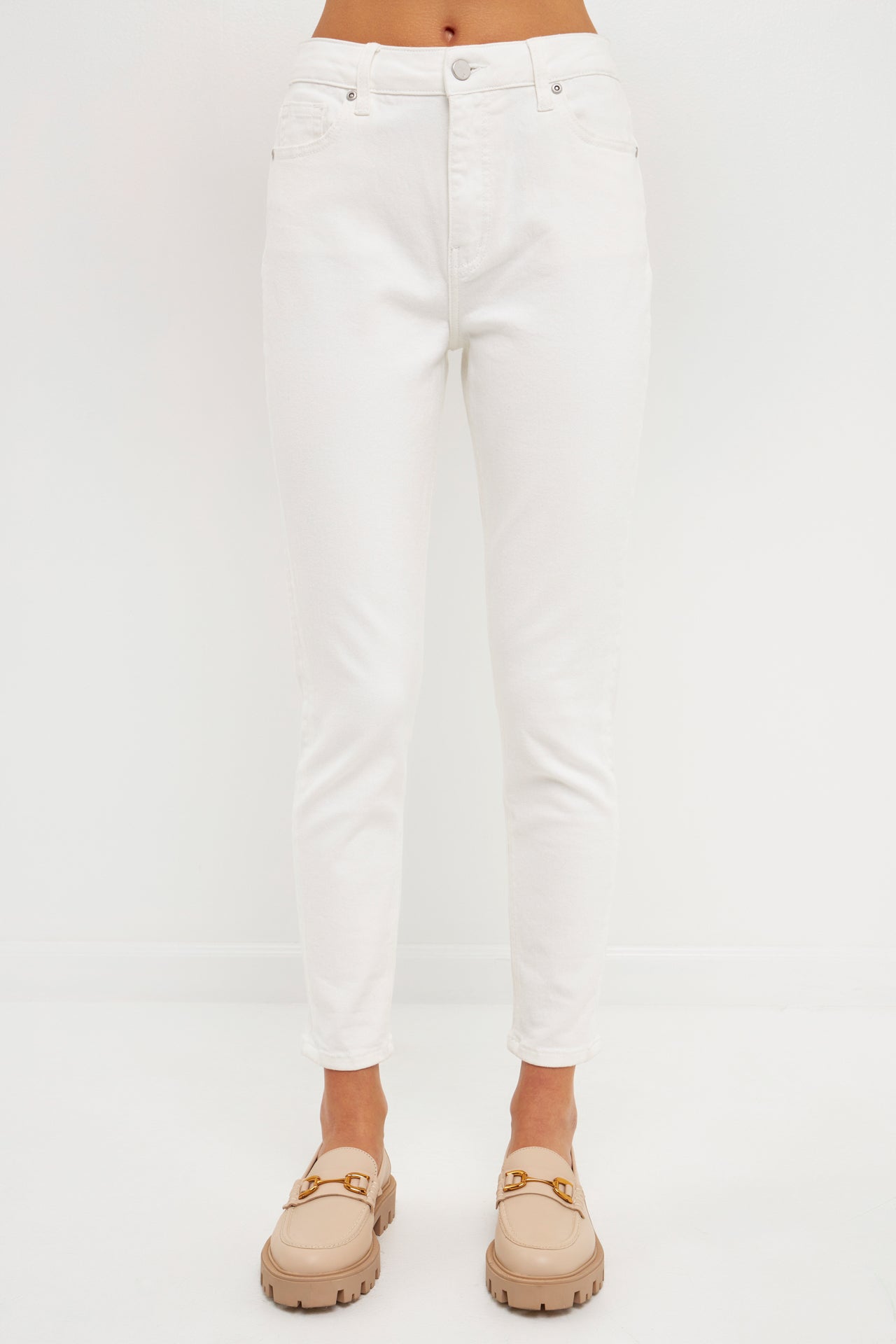 ENGLISH FACTORY - English Factory - High Waist Skinny Jeans - DENIM available at Objectrare