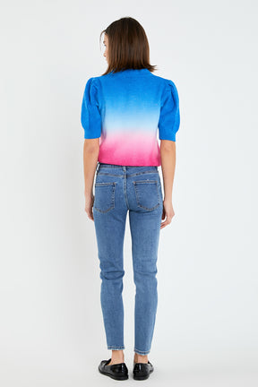 ENGLISH FACTORY - Midi Waist Skinny Ankle Jeans - JEANS available at Objectrare