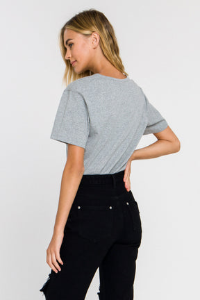 GREY LAB - Short Sleeve Basic Top - TOPS available at Objectrare
