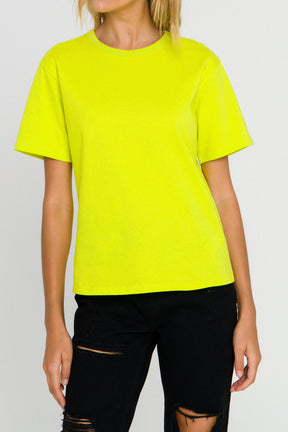 GREY LAB - Short Sleeve Basic Top - TOPS available at Objectrare