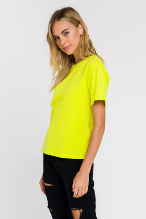 GREY LAB - Short Sleeve Basic Top - TOPS available at Objectrare