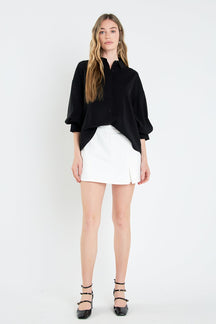 ENGLISH FACTORY - Balloon Sleeve Blouse - TOPS available at Objectrare