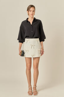ENGLISH FACTORY - Balloon Sleeve Blouse - TOPS available at Objectrare