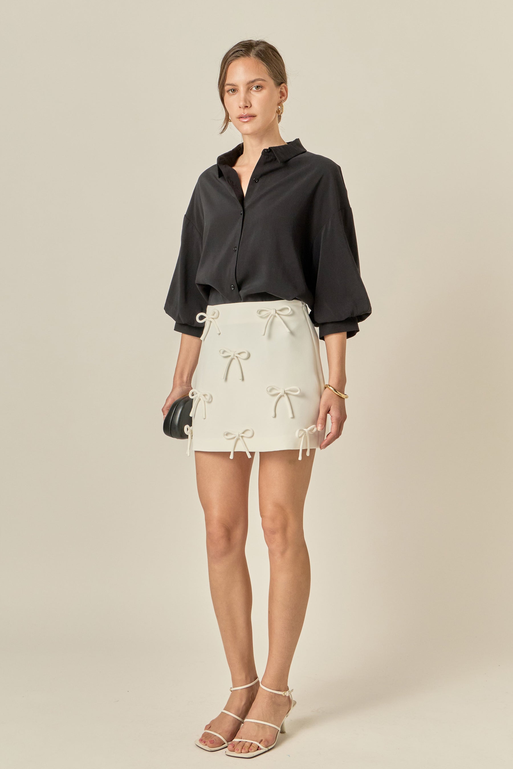 ENGLISH FACTORY - Balloon Sleeve Blouse - TOPS available at Objectrare