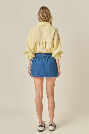 ENGLISH FACTORY - Balloon Sleeve Blouse - TOPS available at Objectrare