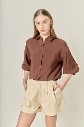 Balloon Sleeve Blouse