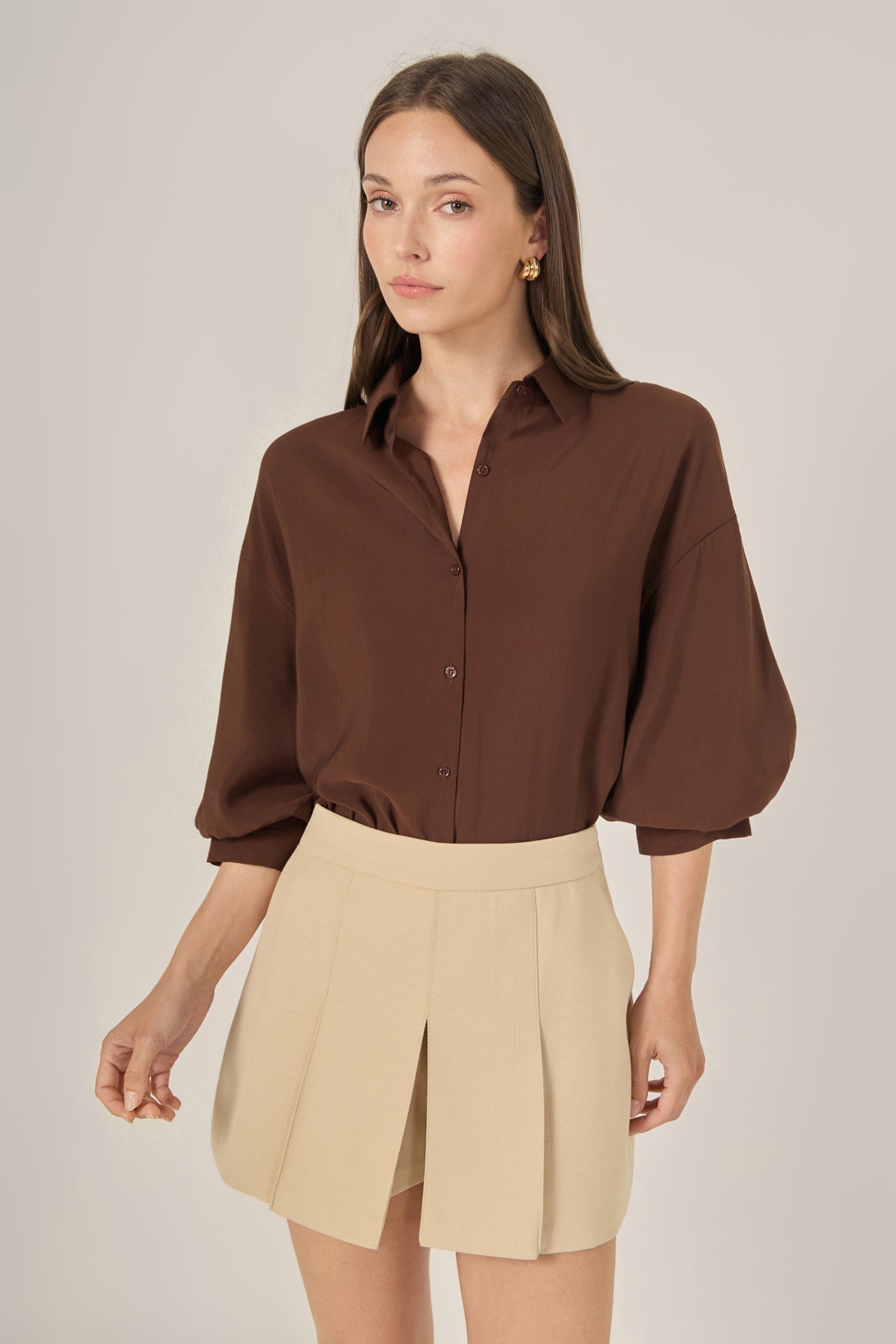 ENGLISH FACTORY - Balloon Sleeve Blouse - SHIRTS & BLOUSES available at Objectrare