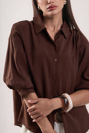 ENGLISH FACTORY - Balloon Sleeve Blouse - SHIRTS & BLOUSES available at Objectrare
