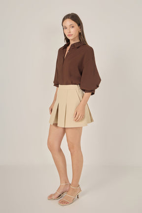 ENGLISH FACTORY - Balloon Sleeve Blouse - SHIRTS & BLOUSES available at Objectrare