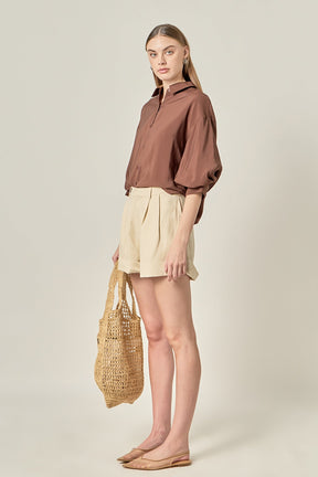 Balloon Sleeve Blouse