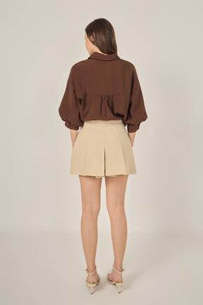 ENGLISH FACTORY - Balloon Sleeve Blouse - SHIRTS & BLOUSES available at Objectrare