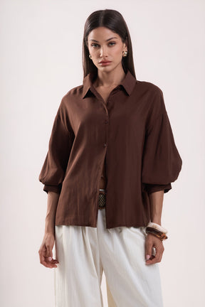 ENGLISH FACTORY - Balloon Sleeve Blouse - SHIRTS & BLOUSES available at Objectrare