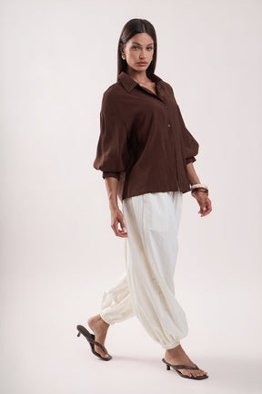 ENGLISH FACTORY - Balloon Sleeve Blouse - SHIRTS & BLOUSES available at Objectrare