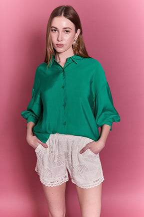 Balloon Sleeve Blouse