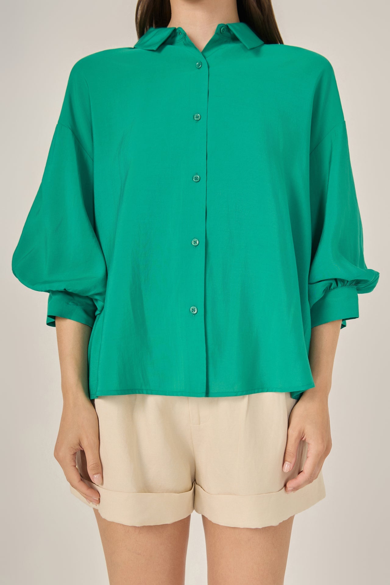 ENGLISH FACTORY - Balloon Sleeve Blouse - SHIRTS & BLOUSES available at Objectrare