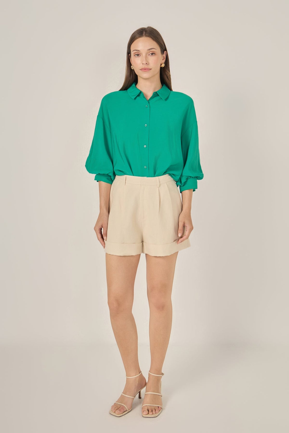 Balloon Sleeve Blouse