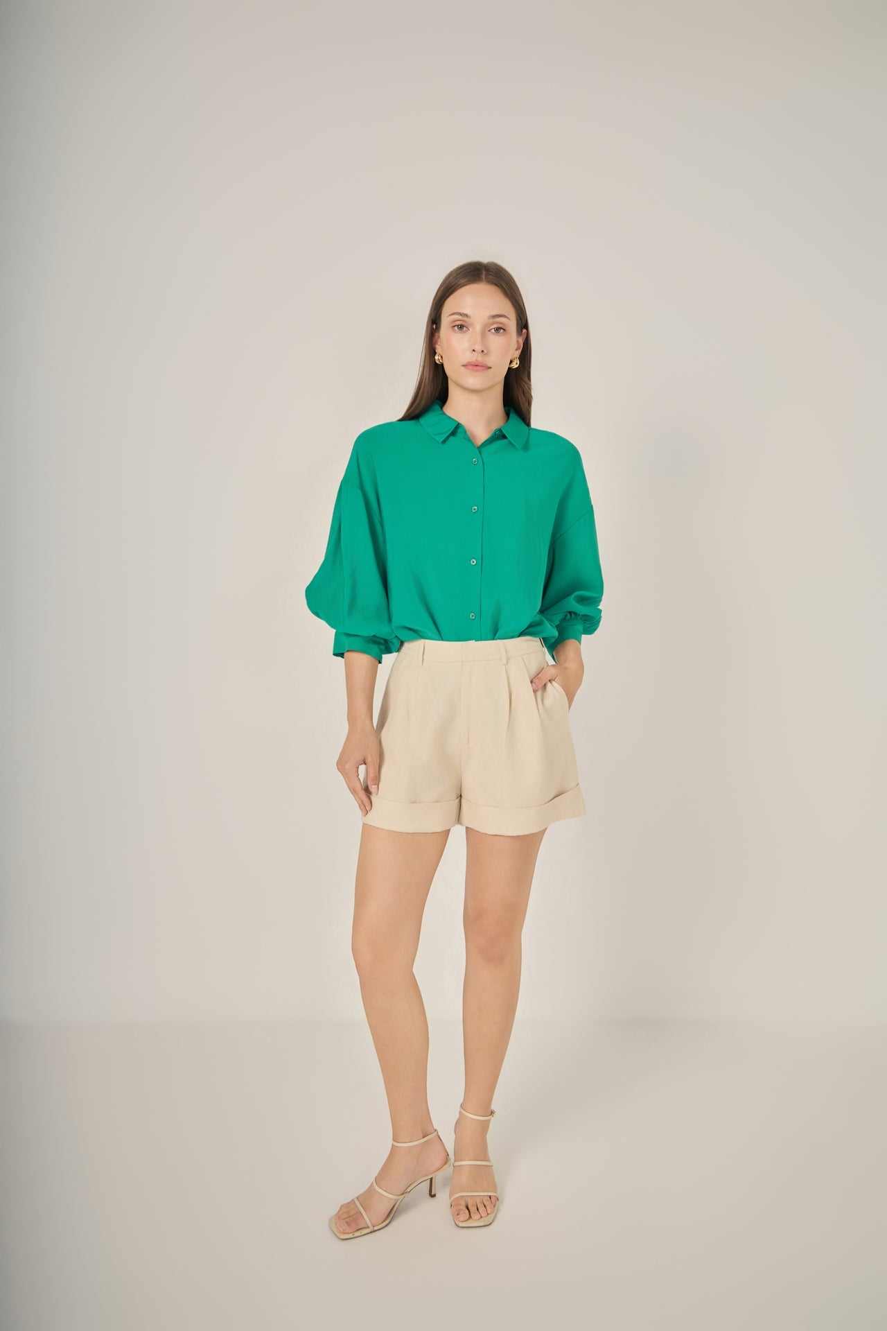 ENGLISH FACTORY - Balloon Sleeve Blouse - SHIRTS & BLOUSES available at Objectrare