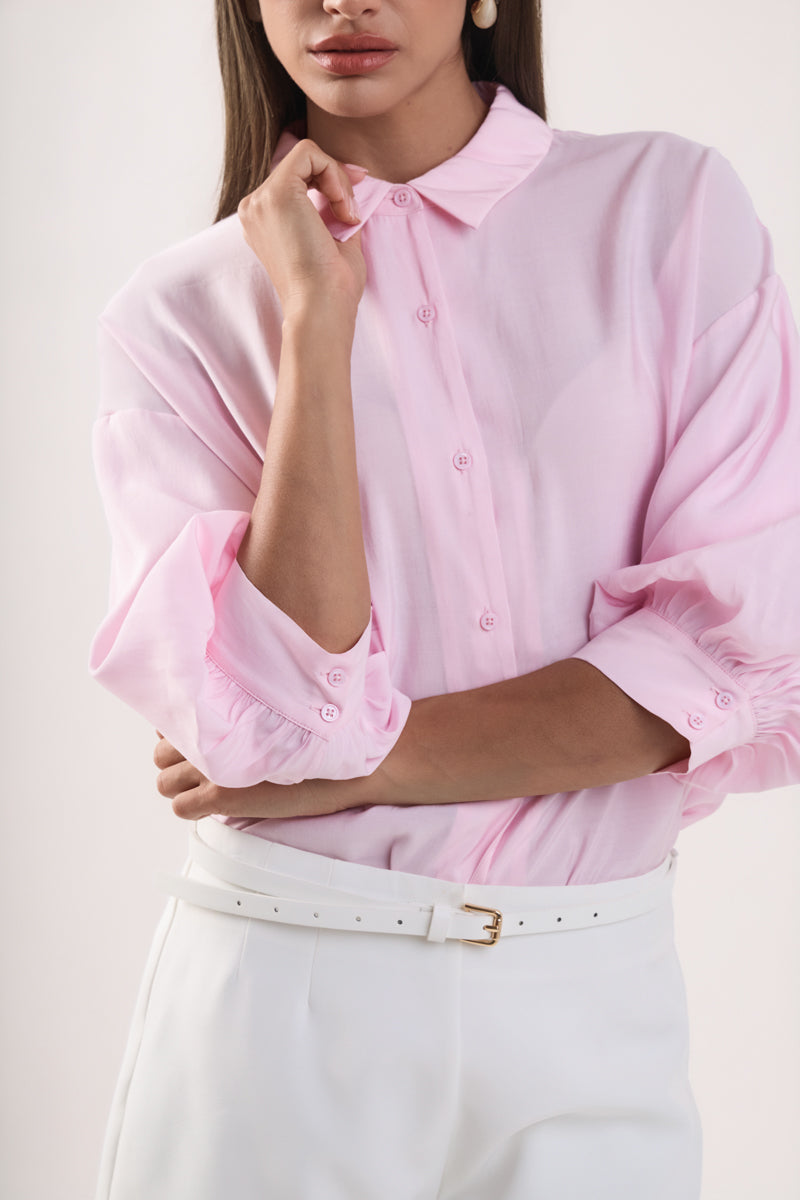ENGLISH FACTORY - Balloon Sleeve Blouse - SHIRTS & BLOUSES available at Objectrare
