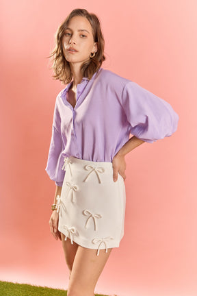 ENGLISH FACTORY - Balloon Sleeve Blouse - SHIRTS & BLOUSES available at Objectrare