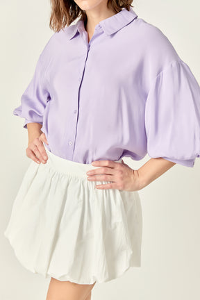 ENGLISH FACTORY - Balloon Sleeve Blouse - SHIRTS & BLOUSES available at Objectrare