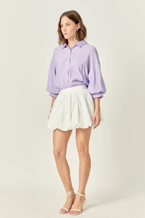 ENGLISH FACTORY - Balloon Sleeve Blouse - SHIRTS & BLOUSES available at Objectrare