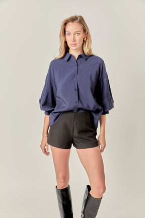 Balloon Sleeve Blouse