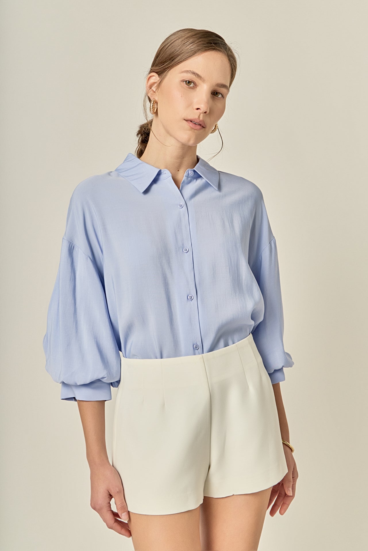 Balloon Sleeve Blouse