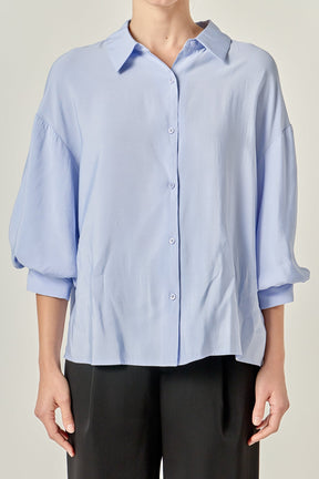 ENGLISH FACTORY - Balloon Sleeve Blouse - TOPS available at Objectrare