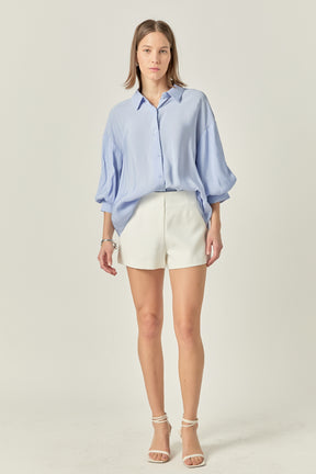 ENGLISH FACTORY - Balloon Sleeve Blouse - SHIRTS & BLOUSES available at Objectrare