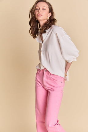 ENGLISH FACTORY - Balloon Sleeve Blouse - TOPS available at Objectrare