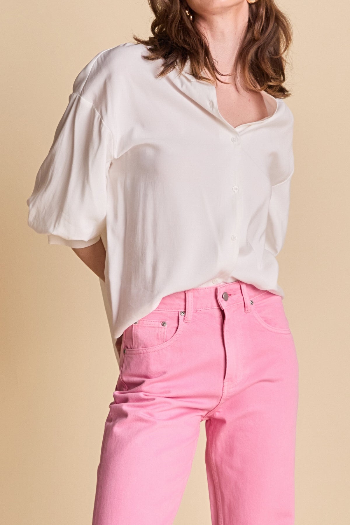 ENGLISH FACTORY - Balloon Sleeve Blouse - SHIRTS & BLOUSES available at Objectrare