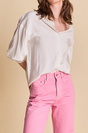 ENGLISH FACTORY - Balloon Sleeve Blouse - TOPS available at Objectrare