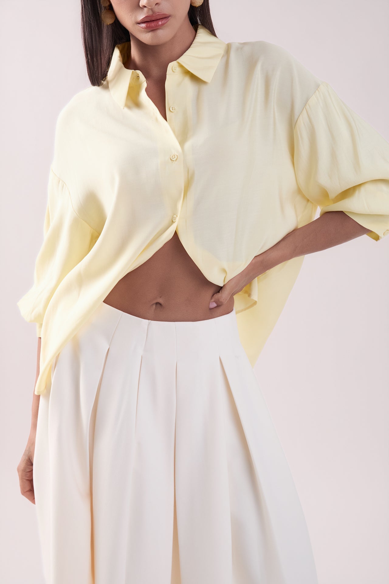 ENGLISH FACTORY - Balloon Sleeve Blouse - SHIRTS & BLOUSES available at Objectrare