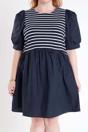ENGLISH FACTORY - High Low Knit Combo Dress - DRESSES available at Objectrare
