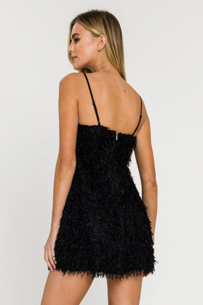 ENDLESS ROSE - Fringed Flare Mini Dress - DRESSES available at Objectrare