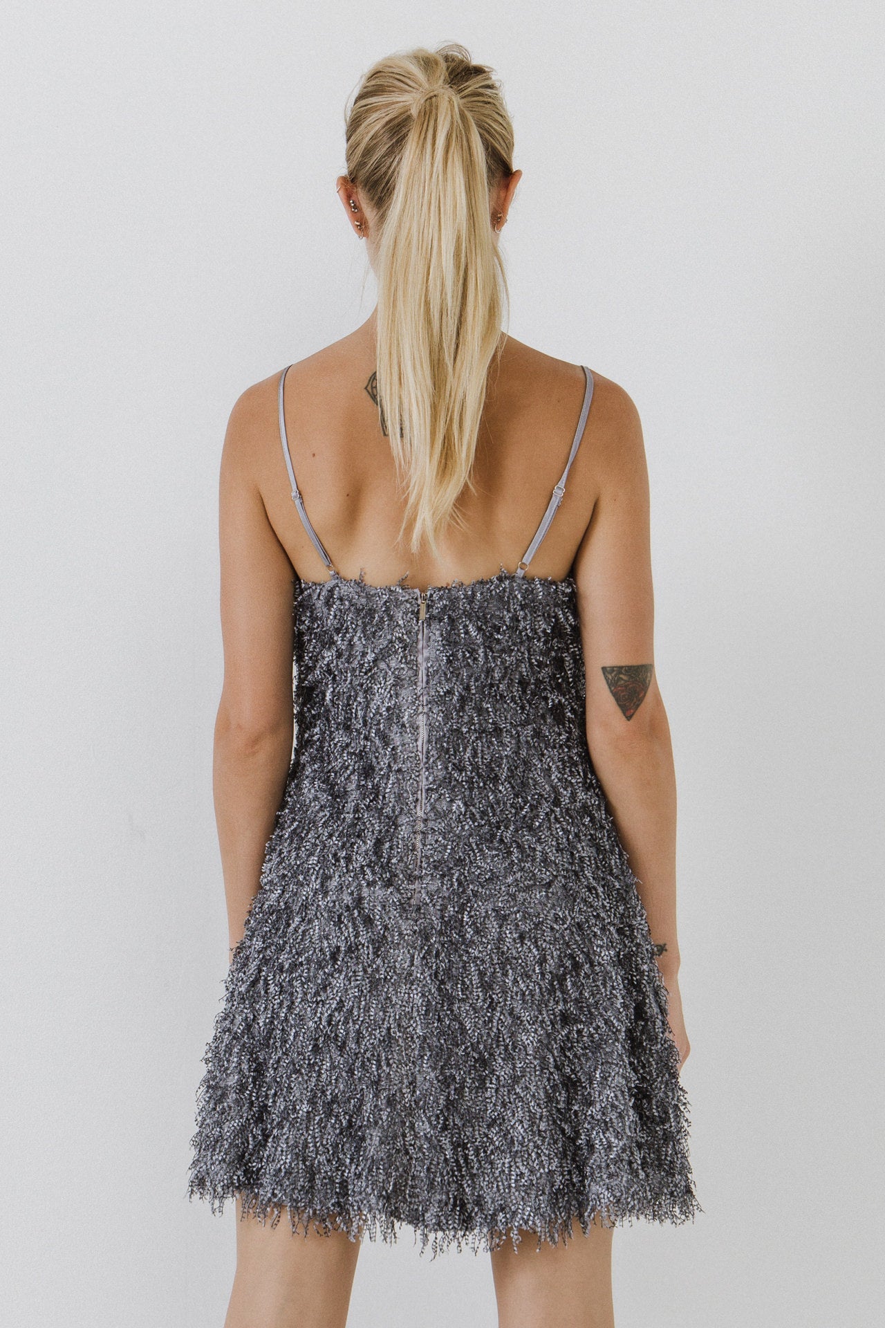 ENDLESS ROSE - Fringed Flare Mini Dress - DRESSES available at Objectrare