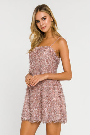 ENDLESS ROSE - Fringed Flare Mini Dress - DRESSES available at Objectrare
